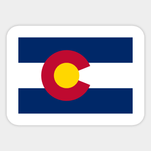 Colorado State Flag Mask Sticker